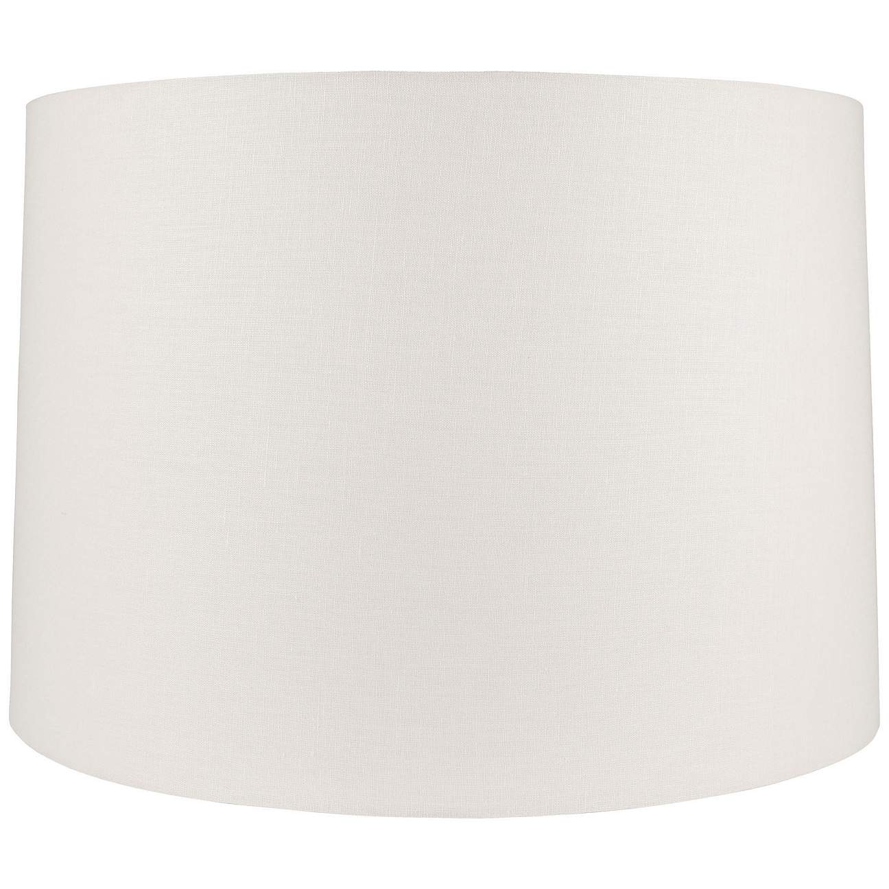 Off-White Linen Round Drum Shade 15x16x11 (Spider) - #8M206 | Lamps Plus