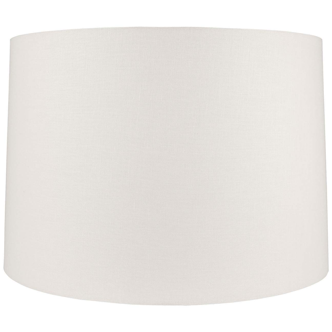 Off-White Linen Round Drum Shade 18x19x12.5 (Spider) - #8M208 | Lamps Plus