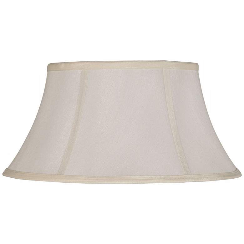 Image 1 Off-White Modified Drum Lamp Shade 10x16x8.25 (Spider)