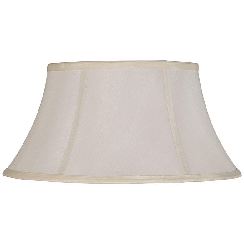 Image 1 Off-White Modified Drum Lamp Shade 11x18x9.75 (Spider)