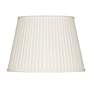 1_Off-White Oval Softback Linen Pleated Shade 14/10x18/14x12 (Spider)