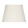 Off-White Oval Softback Linen Pleated Shade 14/10x18/14x12 (Spider)