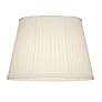 2_Off-White Oval Softback Linen Pleated Shade 14/10x18/14x12 (Spider) more views