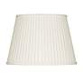 Off-White Oval Softback Linen Shade 9/5x12/8x9 (Spider)