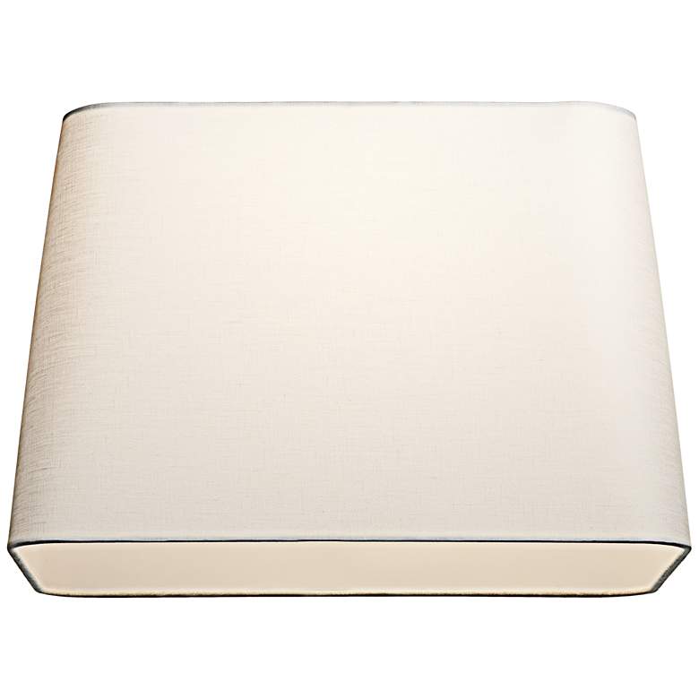 Image 3 Off-White Rectangular Shade 14x8/16x10/x11 (Spider) more views