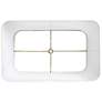 4_Off-White Rectangular Shade 14x8/16x10/x11 (Spider) more views