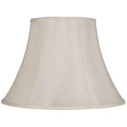 Off-White Softback Bell Lamp Shade 7.5x14x10.5 (Spider)