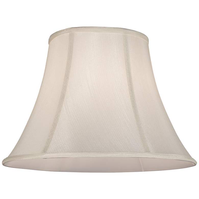 Image 2 Off-White Softback Bell Lamp Shade 7.5x14x10.5 (Spider) more views