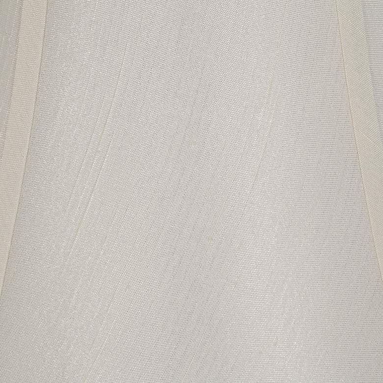 Image 4 Off-White Softback Bell Lamp Shade 8.5x16x11.5 (Spider) more views