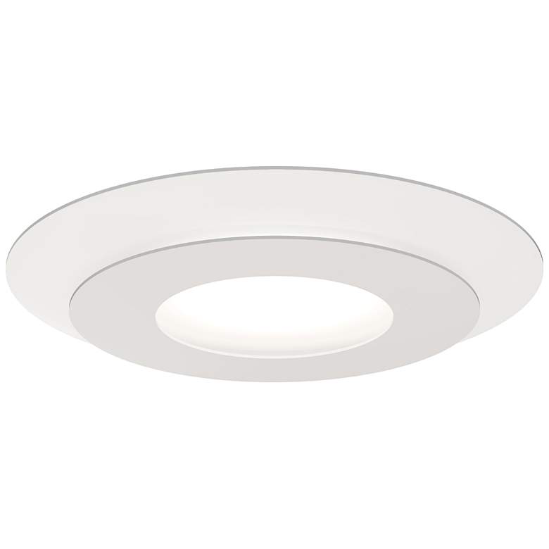 Image 1 Offset 20 inch Round LED Surface Mount - Textured White