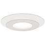 Offset 20" Round LED Surface Mount - Textured White