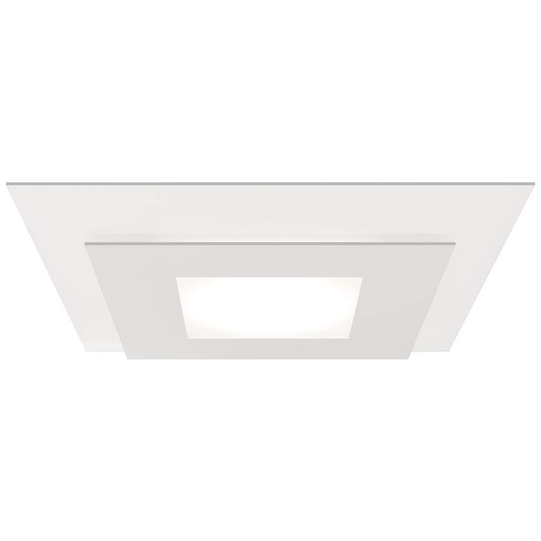 Image 1 Offset 20 inch Square LED Surface Mount - Textured White