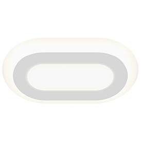 Image1 of Offset 24" Wide Textured White Racetrack LED Surface Mount
