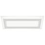 Offset 36" Wide Textured White Rectangle LED Surface Mount