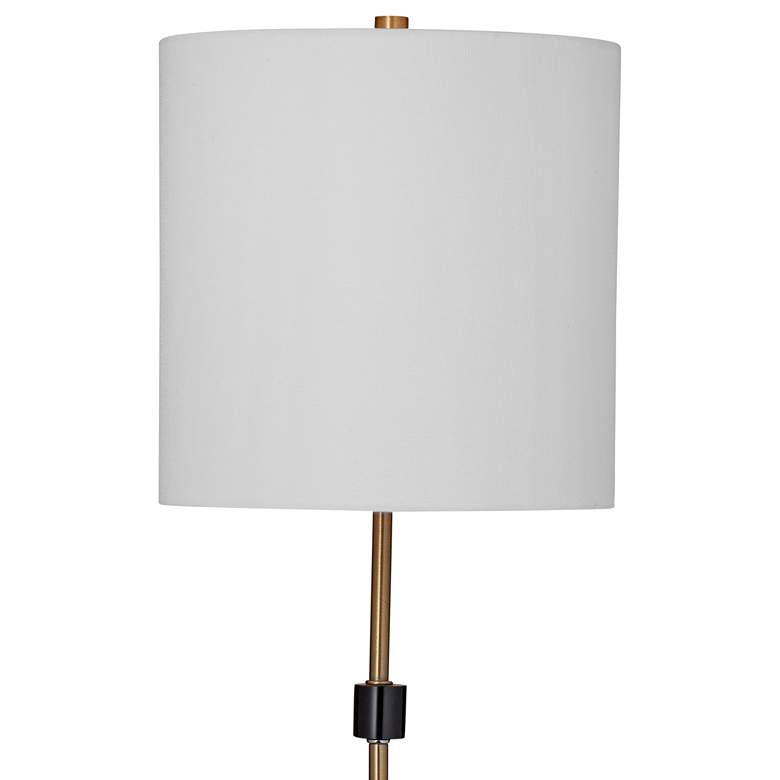 Image 5 Ogden Black Marble and Brass Metal Rod Table Lamp more views