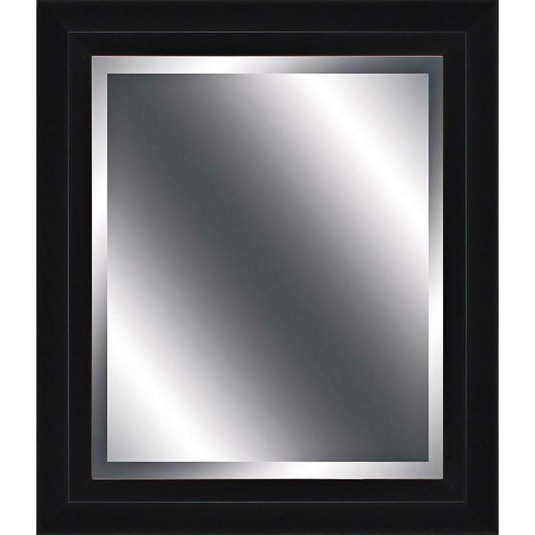 Image 1 Ogier Black 28 inch x 24 inch Wall Mirror