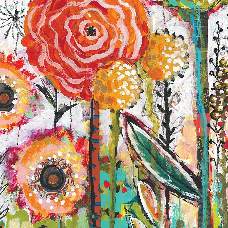 Image 2 Oh Happy Day 40" High All-Weather Outdoor Canvas Wall Art more views