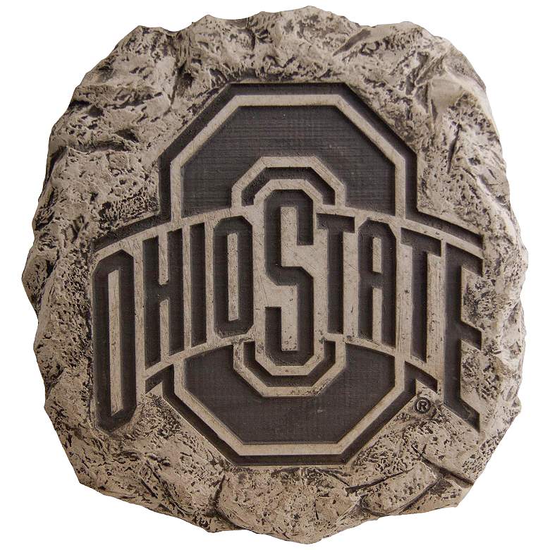 Image 1 Ohio State Logo 11" High Trevia Graystone Stepping Stone