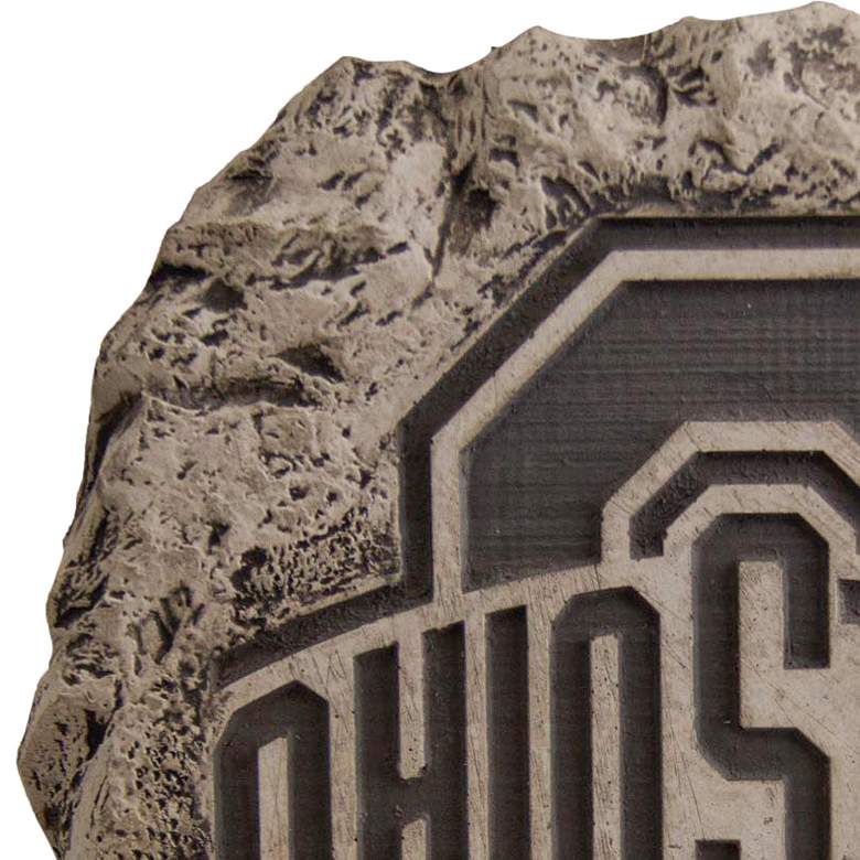 Image 2 Ohio State Logo 11 inch High Trevia Graystone Stepping Stone more views