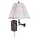 Oil Rubbed Bronze 17" High Swing Arm Wall Lamp