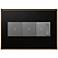 Oil-Rubbed Bronze 3-Gang Wall Plate with 2 Switches and Dimmer
