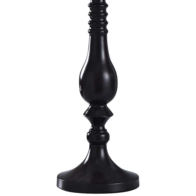 Image 3 Oil-Rubbed Bronze Candlestick Table Lamp with White Shade more views