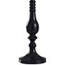 Oil-Rubbed Bronze Candlestick Table Lamp with White Shade