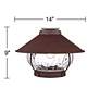 Oil-Rubbed Bronze Lantern Wet-Rated LED Fan Light Kit