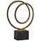 Oja 27 1/4" High Modern Gold Metal Sculpture by Uttermost