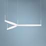 Thumbnail1 of Ola™ 55" Wide Satin White LED Kitchen Island Light Pendant