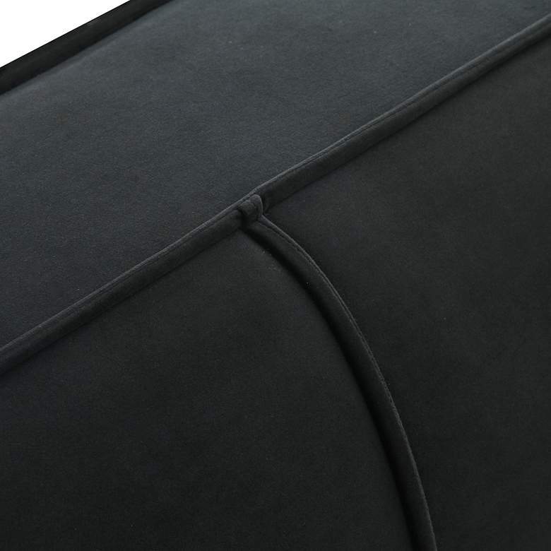 Image 3 Olafur 96 1/2 inch Wide Black Velvet 2-Seater Sofa more views