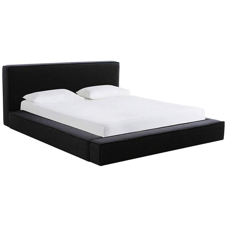 Image 2 Olafur Black Linen King Bed