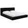 Olafur Black Linen King Bed