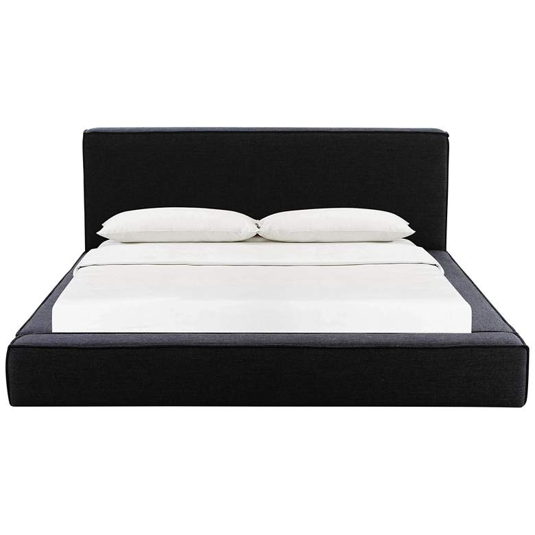 Image 3 Olafur Black Linen King Bed more views