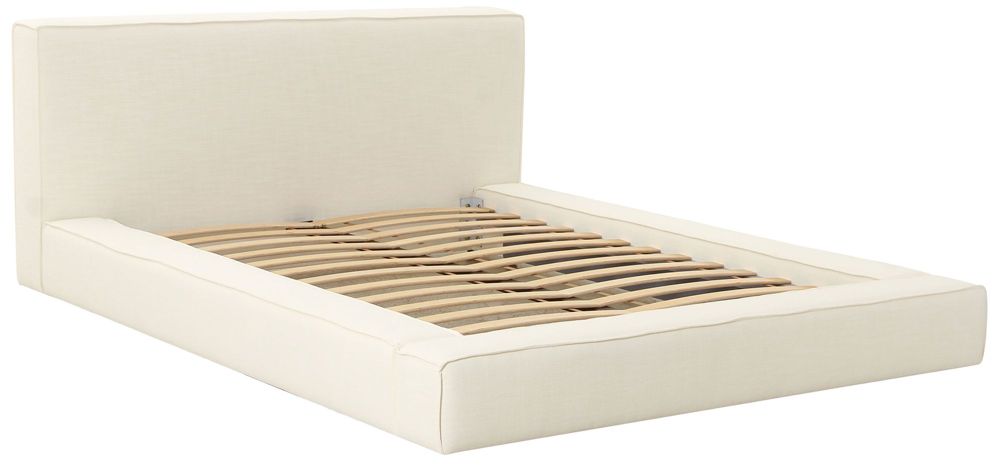 Olafur Cream Linen King Bed