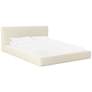 1_Olafur Cream Linen Queen Bed
