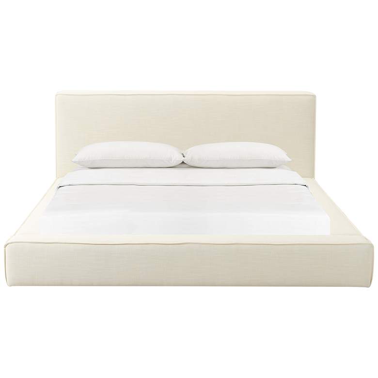 Image 3 Olafur Cream Linen Queen Bed more views