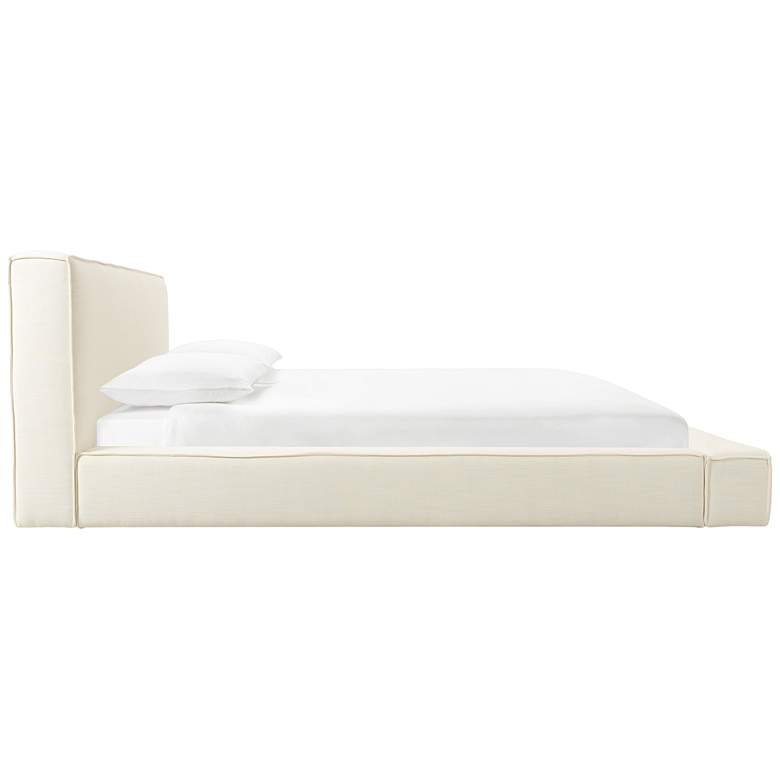 Image 4 Olafur Cream Linen Queen Bed more views