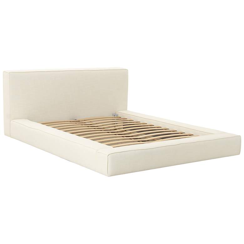 Image 5 Olafur Cream Linen Queen Bed more views