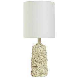 Image2 of Old Distressed White Accent Table Lamp