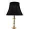 Old Dominion Brass Black Shade Candlestick Table Lamp