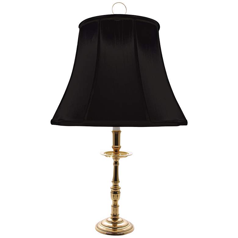 Image 1 Old Dominion Brass Black Shade Candlestick Table Lamp