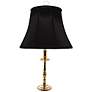 Old Dominion Brass Black Shade Candlestick Table Lamp