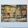 Old Town 45"W Rectangular Giclee Print Solid Wood Wall Art