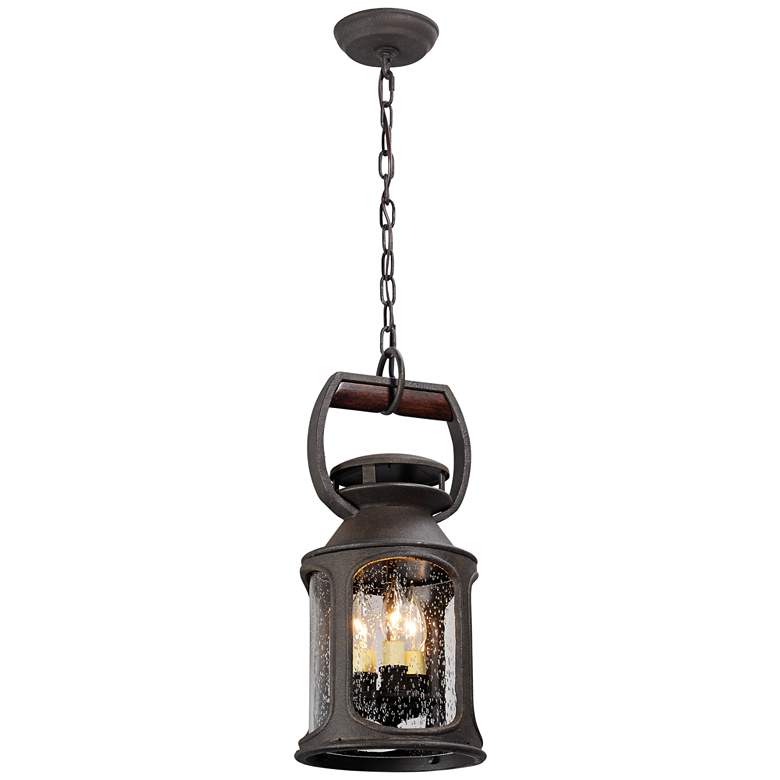 Image 1 Old Trail 19 inchH Centennial Rust Outdoor Hanging Light