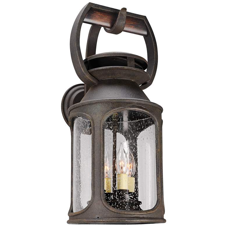 Image 1 Old Trail 23 inch High Centennial Rust Outdoor Wall Light