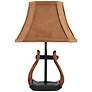 Old West Rustic Stirrup 11" High Small Accent Table Lamp