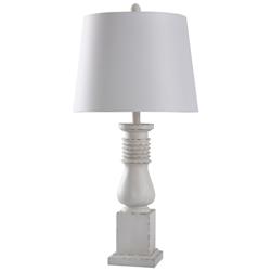 Old White Istress 33in Traditional Cast Table Lamp