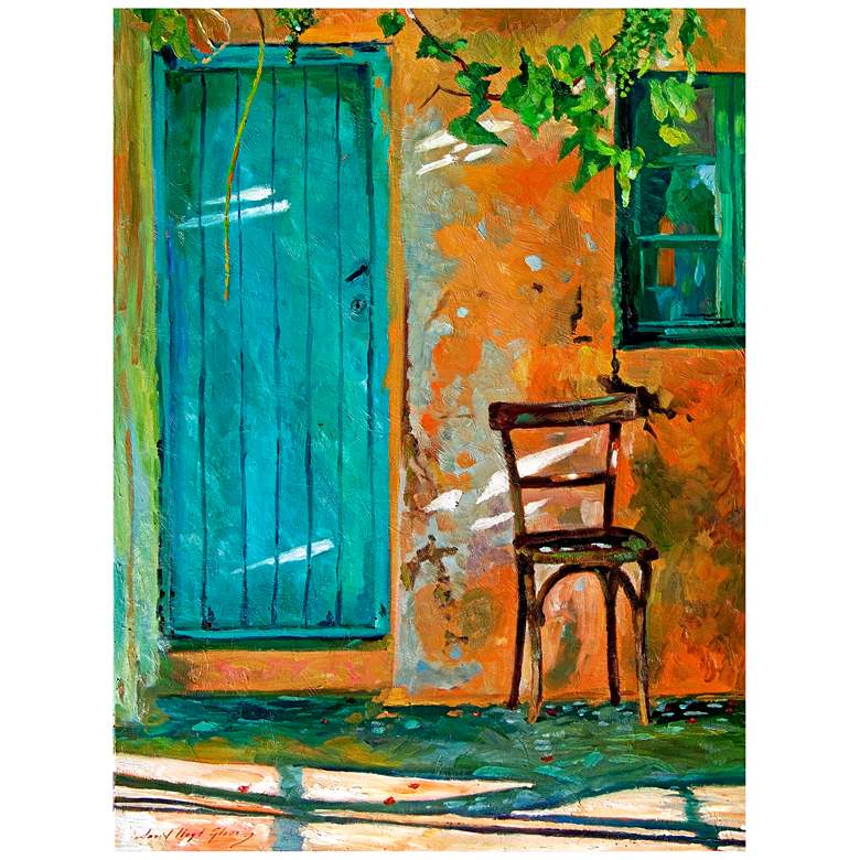 Image 1 Old Wood Chair 40 inchH All-Season Outdoor Canvas Wall Art