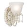 Old World Designer 5 3/4" Wide Antique White Sconce